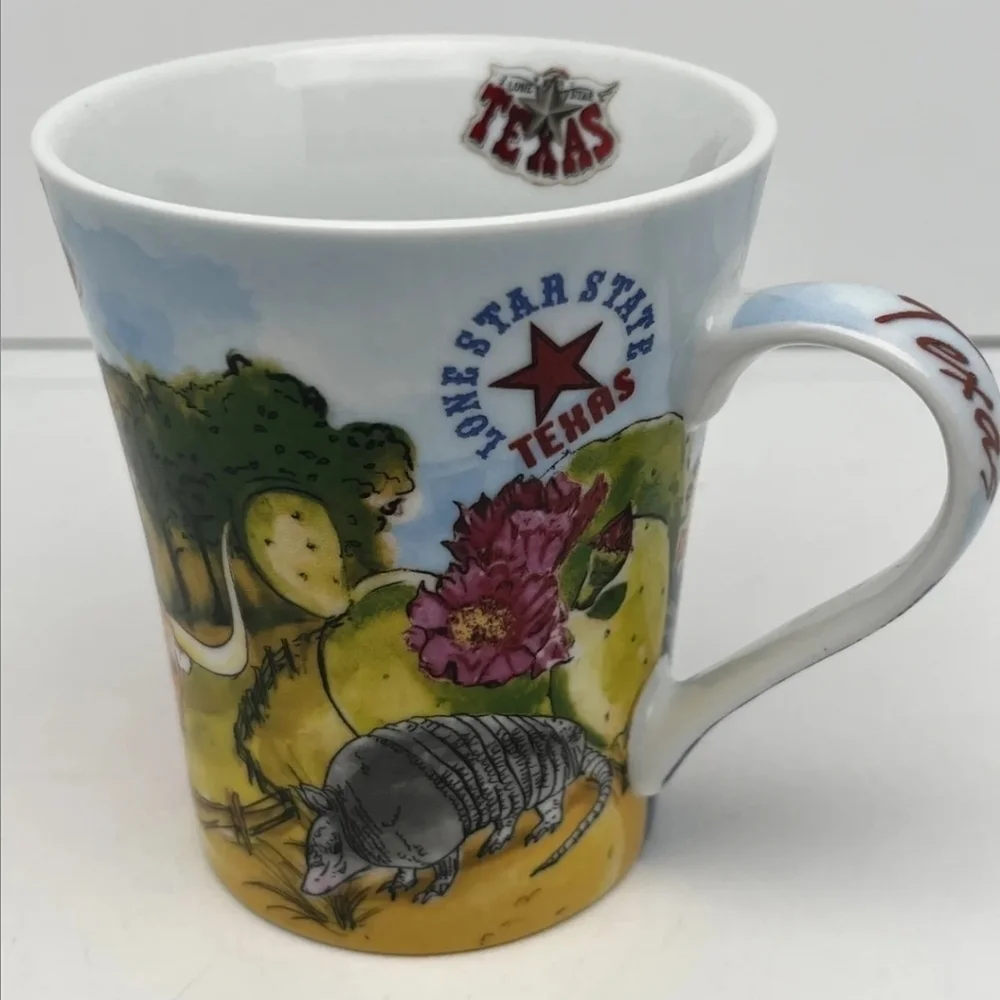 I Love Texas Mug/cup 10 Oz Lone Star State Ceramic The Post Card Factory